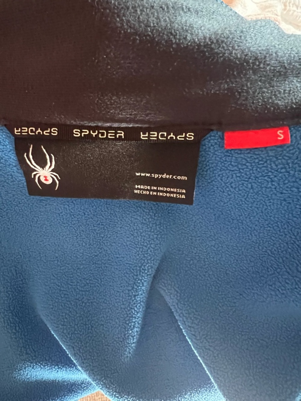 💙 Spyder Heather Blue Endure Full Zip Stryke Fleece Jacket - Picture 5 of 7